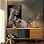 Quadro Decorativo Canvas Mulher Beleza Feminina Preto e Cinza Shine Vertical - Imagem 3