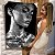 Quadro Decorativo Canvas Mulher Beleza Feminina Preto e Cinza Shine Vertical - Imagem 6
