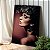 Quadro Decorativo Canvas Mulher Beleza Feminina Penas Pratas no Cabelo Vertical - Imagem 2