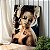 Quadro Decorativo Canvas Mulher Beleza Feminina Maquiagem Dourada Brilho Gold Vertical - Imagem 3