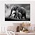 Quadro Decorativo Canvas Animais Selvagens Família Elefantes Horizontal - Imagem 2
