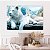 Quadro Decorativo Canvas Animal Felino Selvagem Leão Branco Albino Horizontal - Imagem 3