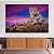 Quadro Decorativo Canvas Animal Felino Selvagem Onça Horizontal - Imagem 2
