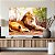 Quadro Decorativo Canvas Animal Selvagem Leão Deitado na Selva Horizontal - Imagem 3