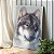 Quadro Decorativo Canvas Animal Selvagem Lobo Olhos Amarelos Vertical - Imagem 3