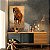Quadro Decorativo Canvas Animal Cavalo Marrom Selvagem ao Por do Sol Vertical - Imagem 3