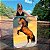 Quadro Decorativo Canvas Animal Selvagem Cavalo Marrom Empinando Vertical - Imagem 1