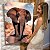 Quadro Decorativo Canvas Animal Selvagem Elefante Colorido Caminhando na Estrada Vertical - Imagem 6