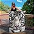 Quadro Decorativo Canvas Animal Selvagem Tigre Branco Olhos Azuis Vertical - Imagem 1
