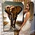 Quadro Decorativo Canvas Animal Selvagem Elefante Caminhando na Estrada Vertical - Imagem 6