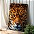 Quadro Decorativo Canvas Animal Selvagem Face de Onça Pintada Vertical - Imagem 3