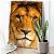 Quadro Decorativo Canvas Leão Animal Selvagem Rei Floresta Vertical - Imagem 2