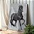 Quadro Decorativo Canvas Animal Cavalo Preto e Branco Vertical - Imagem 3