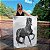 Quadro Decorativo Canvas Animal Cavalo Preto e Branco Vertical - Imagem 1