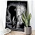 Quadro Decorativo Canvas Animal Selvagem Elefante Preto e Branco Vertical - Imagem 4