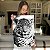 Quadro Decorativo Canvas Animal Selvagem Onça Preta e Branca Vertical - Imagem 5