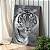 Quadro Decorativo Canvas Animal Selvagem Tigre Preto e Branco Vertical - Imagem 2