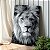 Quadro Decorativo Canvas Leão Animal Selvagem Rei Preto e Branco Vertical - Imagem 2