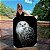 Quadro Decorativo Canvas Animais Coruja Branca Fundo Preto Vertical - Imagem 1