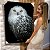 Quadro Decorativo Canvas Animais Coruja Branca Fundo Preto Vertical - Imagem 6