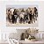 Quadro Decoração Canvas Paisagem Manada de Elefantes Caminhando Horizontal - Imagem 5