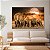 Quadro Decoração Canvas Manada de Elefantes Sob o Luar Horizontal - Imagem 2