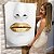Quadro Decoração Canvas Rosto Feminino Lábios Dourados Gold Vertical - Imagem 6