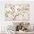 Quadro Decoração Canvas Árvore de Flores Brancas Abstratas Horizontal - Imagem 5