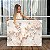 Quadro Decoração Canvas Árvore de Flores Brancas Abstratas Horizontal - Imagem 1