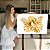 Quadro Decoração Canvas Costela de Adão Dourada Gold Luxo Vertical - Imagem 7