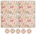 Kit 8 Peças Mesa Posta - 4 Sousplast para Pratos e 4 Porta Copos Rosas Floral Rosé - Imagem 4