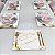 3002] Kit 8 Peças Mesa Posta - 4 Sousplast para Pratos e 4 Porta Copos Marmore Carrara Gold - Imagem 3