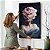 Quadro Decorativo Flutuante Mulher com Rosa no Rosto Vertical - Imagem 4