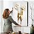 Quadro Decorativo Flutuante Flores Brancas e Douradas - Imagem 4