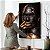 Quadro Decorativo Flutuante Mulher com Maquiagem Preto e Dourada - Imagem 4