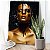 Quadro Decorativo Flutuante Mulher com Maquiagem Dourada e Gotas Preta - Imagem 2