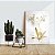 Quadro Decorativo Flutuante Floral Orquídeas Douradas - Imagem 3