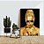 Quadro Decorativo Flutuante Mulher com Maquiagem Dourada Rezando - Imagem 3