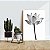 Quadro Decorativo Flutuante Flor de Lotus Efeito Grafite - Imagem 2
