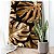 Quadro Decorativo Flutuante Costela de Adão Dourada Fundo Preto - Imagem 2