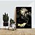 Quadro Decorativo Flutuante Costela de Adão Fundo Preto Vertical - Imagem 3