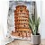 Quadro Decorativo Flutuante Torre de Pisa Abstrata Monumentos Históricos - Imagem 2