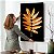 Quadro Decorativo Flutuante Folha Dourada Gold Fundo Preto - Imagem 4