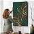 Quadro Decorativo Flutuante Folhas Fundo Verde Vertical - Imagem 4