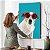 Quadro Decorativo Flutuante Dog Russell Terrier com Óculos - Imagem 4