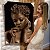 Quadro Decorativo Flutuante Rosto Feminino com Maquiagem Dourada - Imagem 1