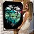 Quadro Decorativo Flutuante Leão de Judá com Detalhes Geométricos Vertical - Imagem 1