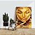 Quadro Decorativo Flutuante Rosto Feminino Dourado com Jóias - Imagem 3