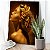 Quadro Decorativo Flutuante Rosto Feminino Dourado Perfil Rosas no Cabelo - Imagem 2