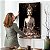 Quadro Decorativo Flutuante Religioso Buda Dourado com Fundo Preto - Imagem 4